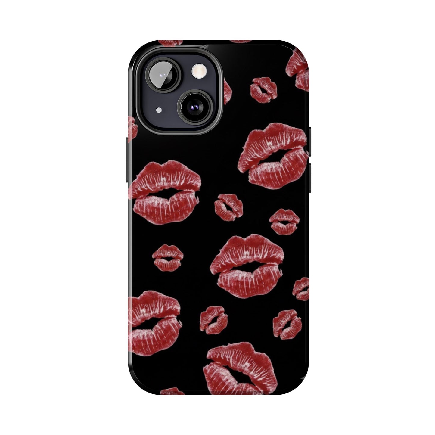 Kiss-Print Tough Phone Cases | Glamorous Protection, Unique Gift, Trendy Accessory, Valentine's Day, Stylish Gift for Her