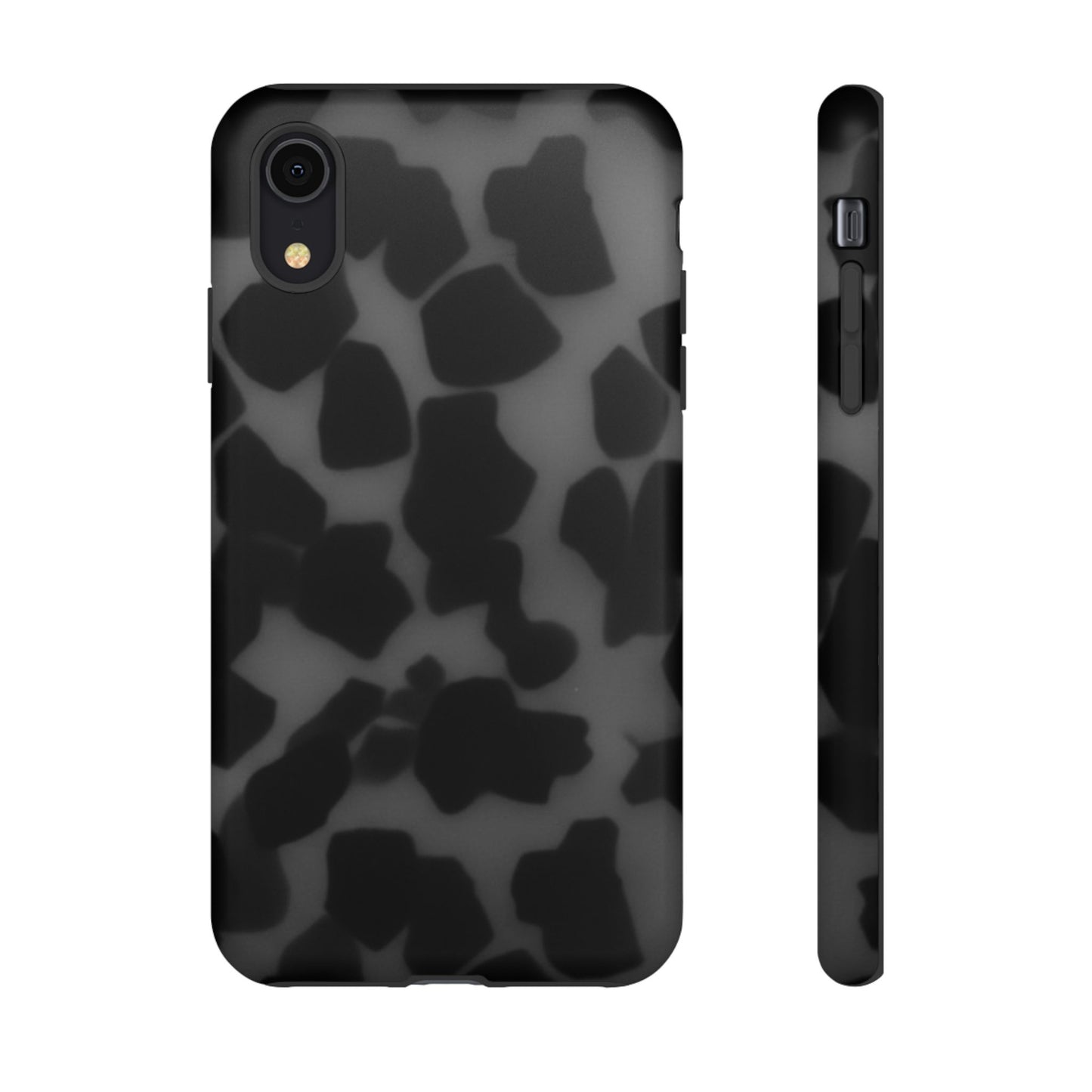 Jumbo tortoise shell Black Stylish Phone Case - Durable Protection, Trendy Design, Gift for Her, Fashion Accessories, Cow Print Phone Cover