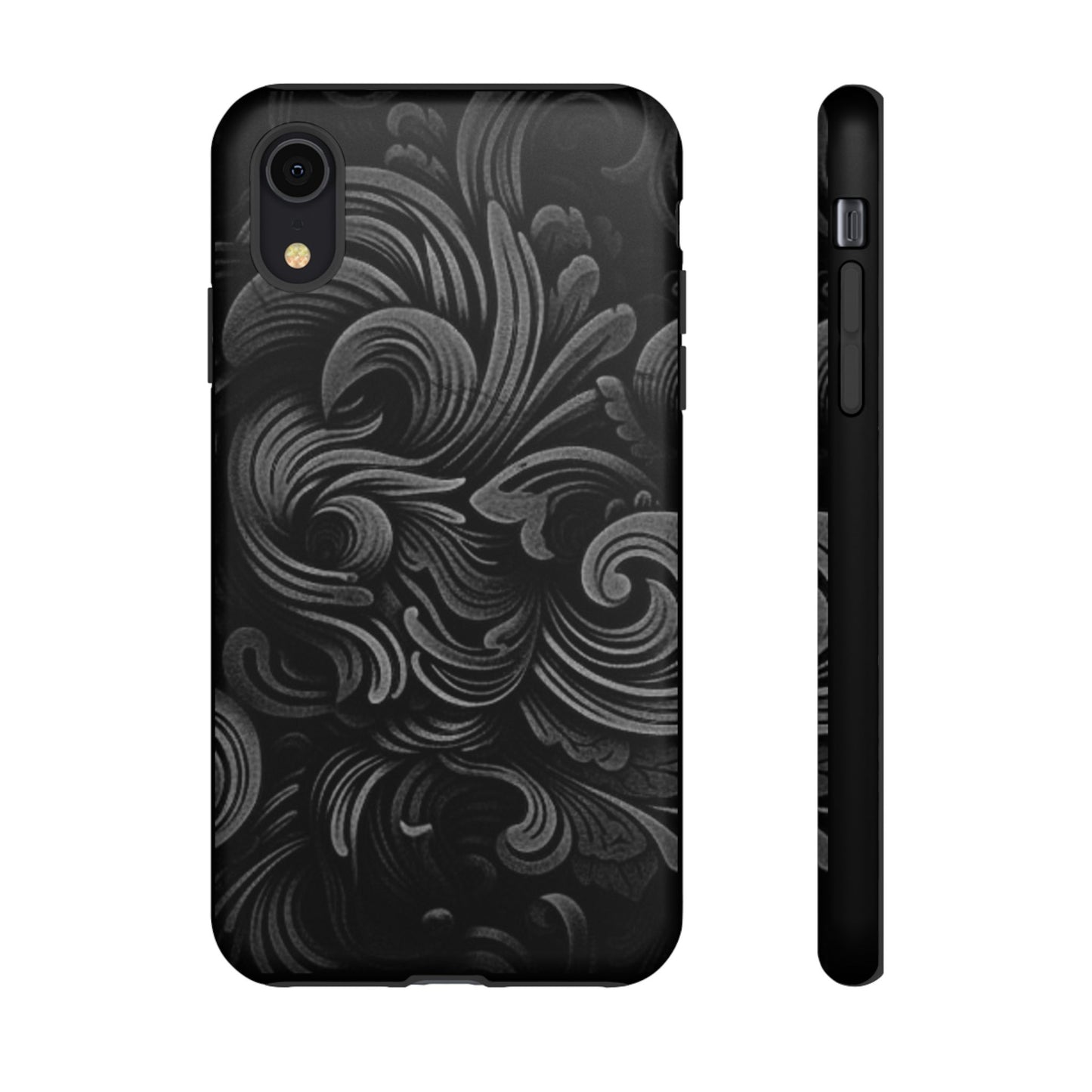 Black fortune Phone Case, Tough Cases, Stylish Phone Cover, Unique Gift for Her, Phone Protection, Floral Design Case