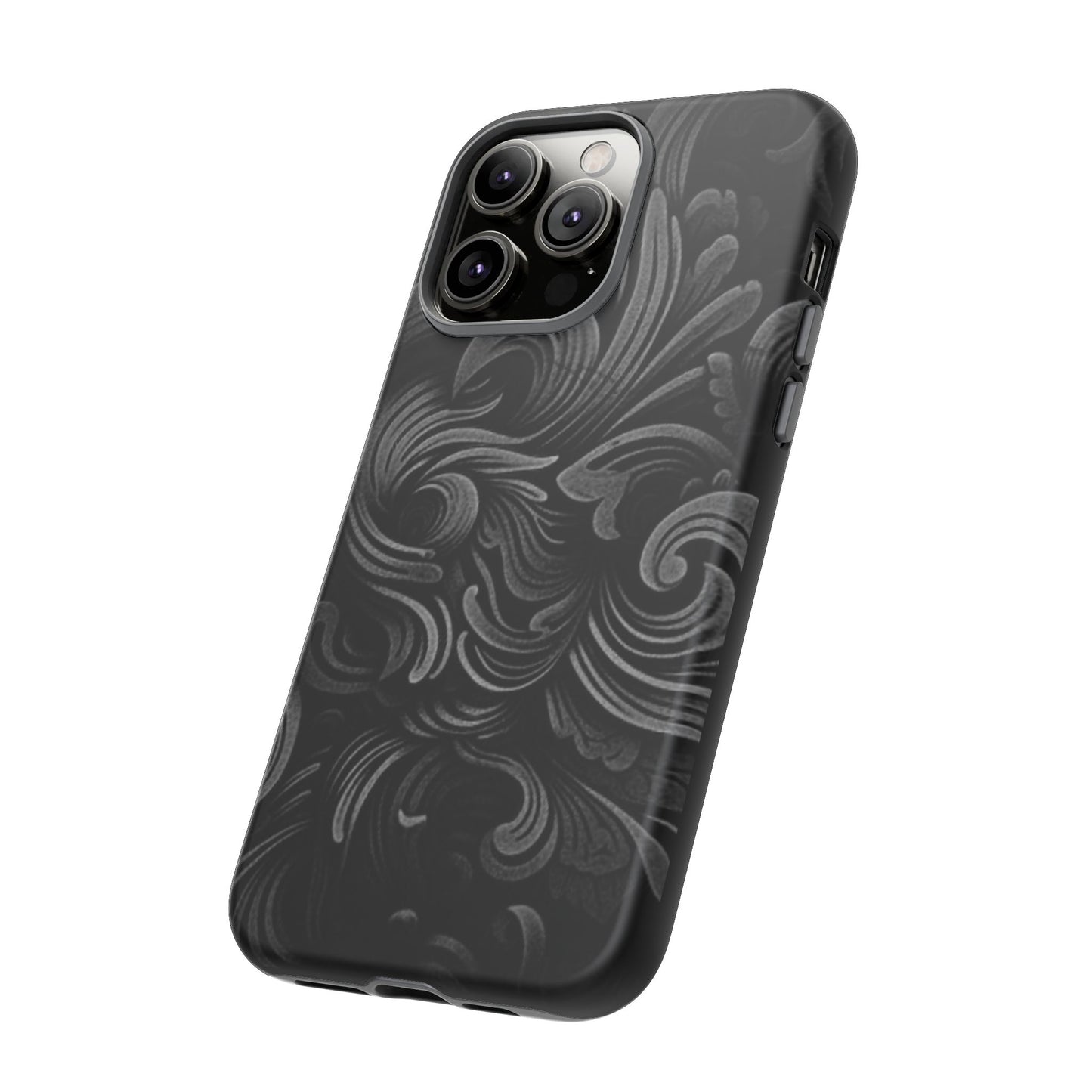 Black fortune Phone Case, Tough Cases, Stylish Phone Cover, Unique Gift for Her, Phone Protection, Floral Design Case