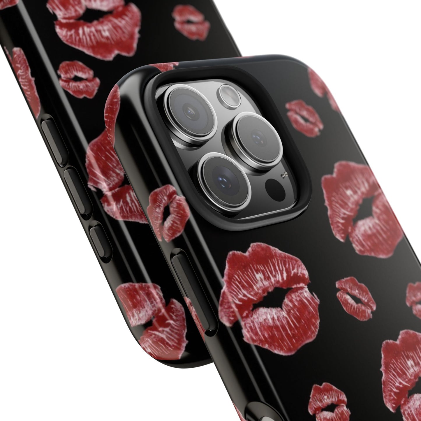 Kiss-Print Tough Phone Cases | Glamorous Protection, Unique Gift, Trendy Accessory, Valentine's Day, Stylish Gift for Her