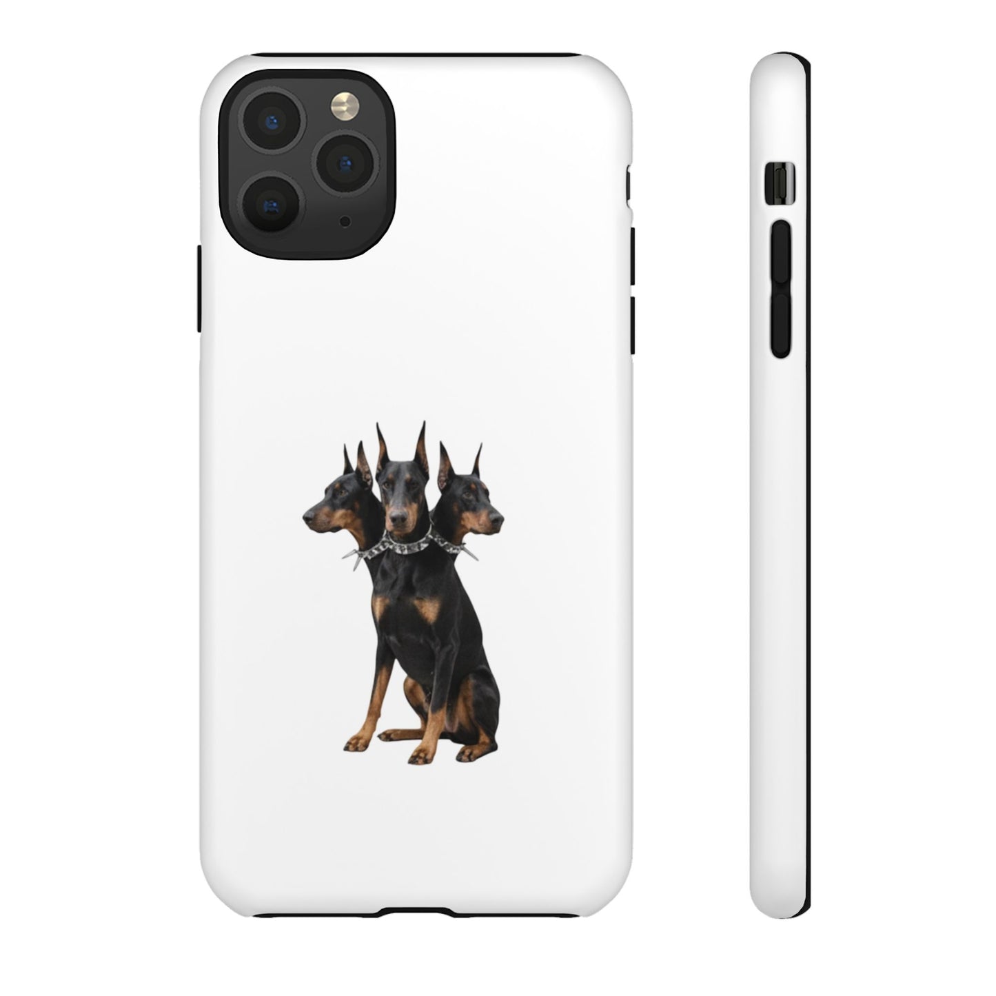 Doberman triple head tough case, Design | Perfect Gift for Dog Lovers, Pet Owners, Animal Enthusiasts, Birthdays, Christmas, Everyday Use