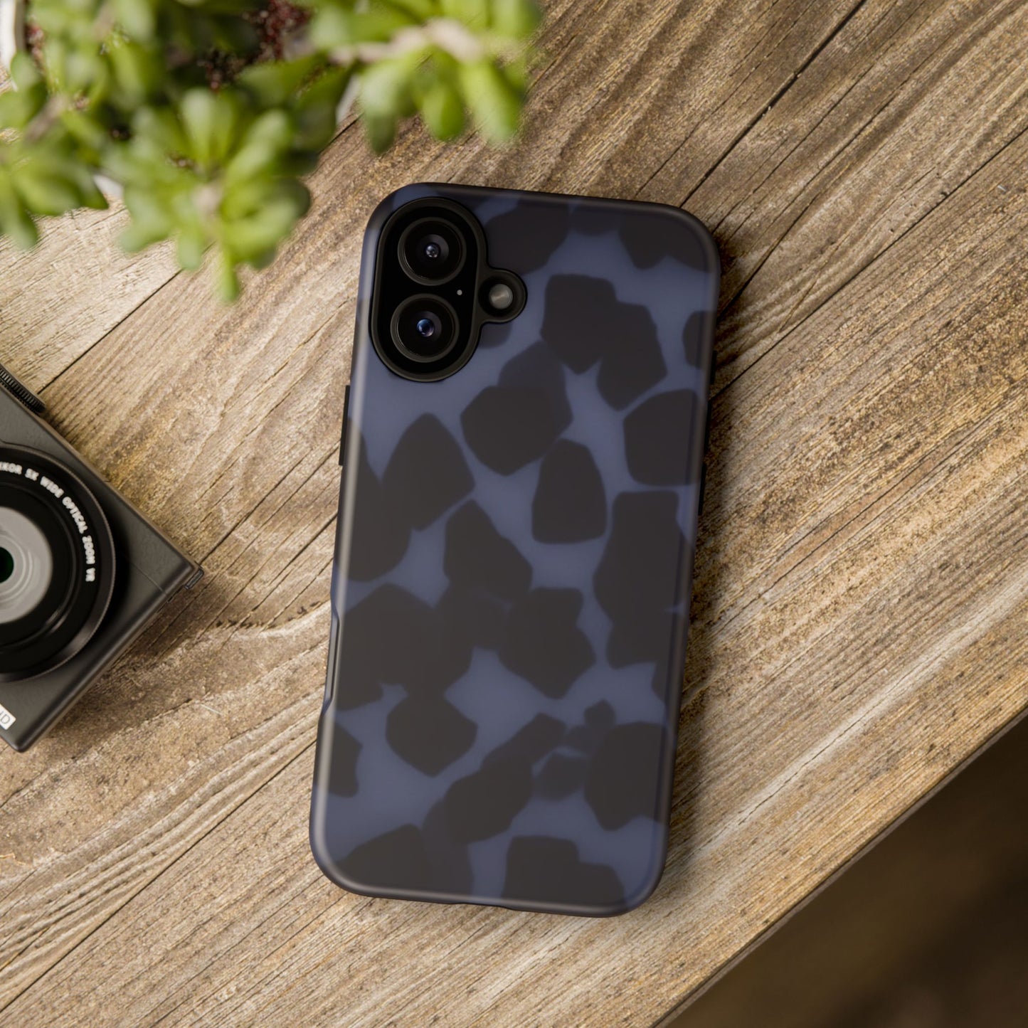 Jumbo Tortoise shell Navy Tuff Phone Case, Tough Cases with Sleek Modern Design for Protection, Gift for Tech Enthusiasts, Perfect for Any Occasion