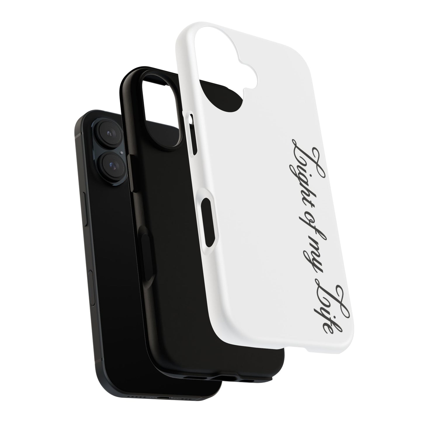 Light if my life white Tough Cases, gifts for Him, her , gift iPhone phone case, thought case 2 layer case