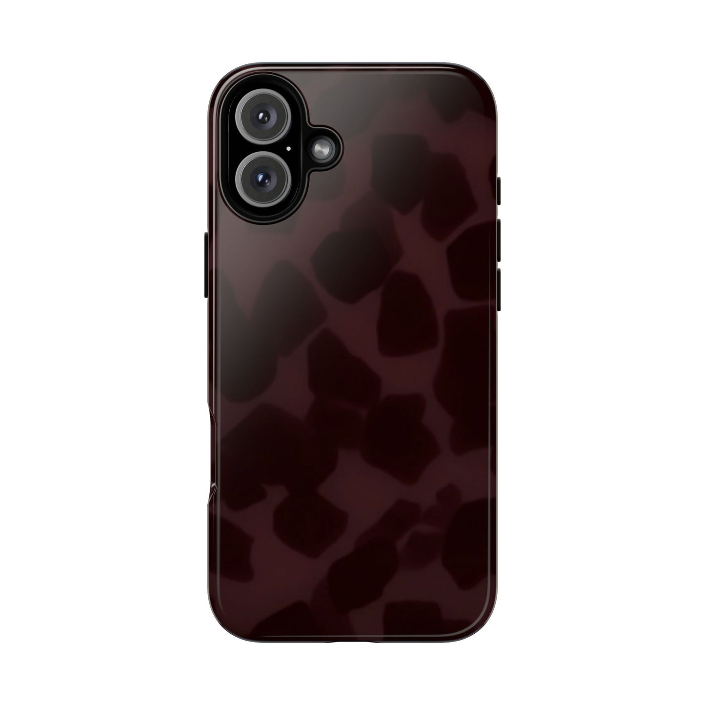 Maroon Jumbo Tortoise shell Stylish Phone Cases, Durable Phone Cover, Cheetah Print Case, Trendy Mobile Accessories, Unique Gift Ideas