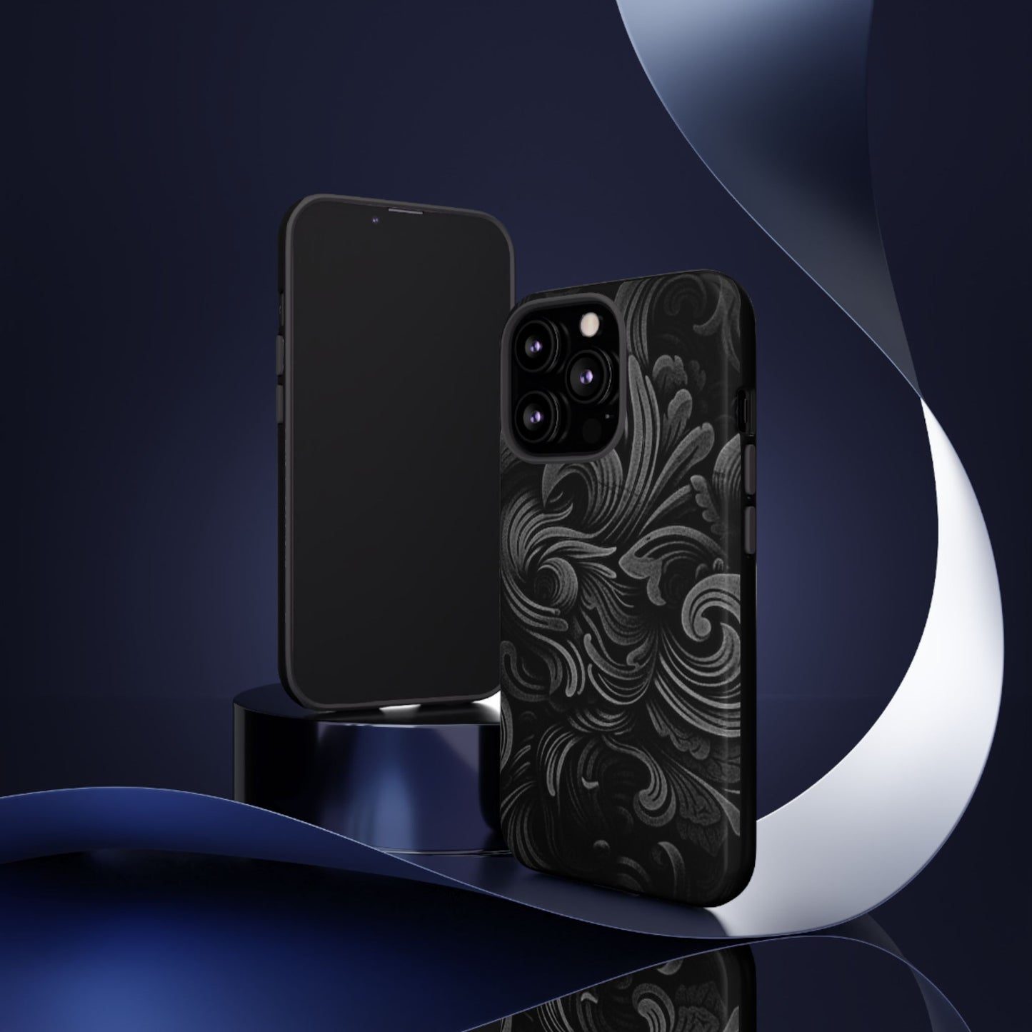 Black fortune Phone Case, Tough Cases, Stylish Phone Cover, Unique Gift for Her, Phone Protection, Floral Design Case