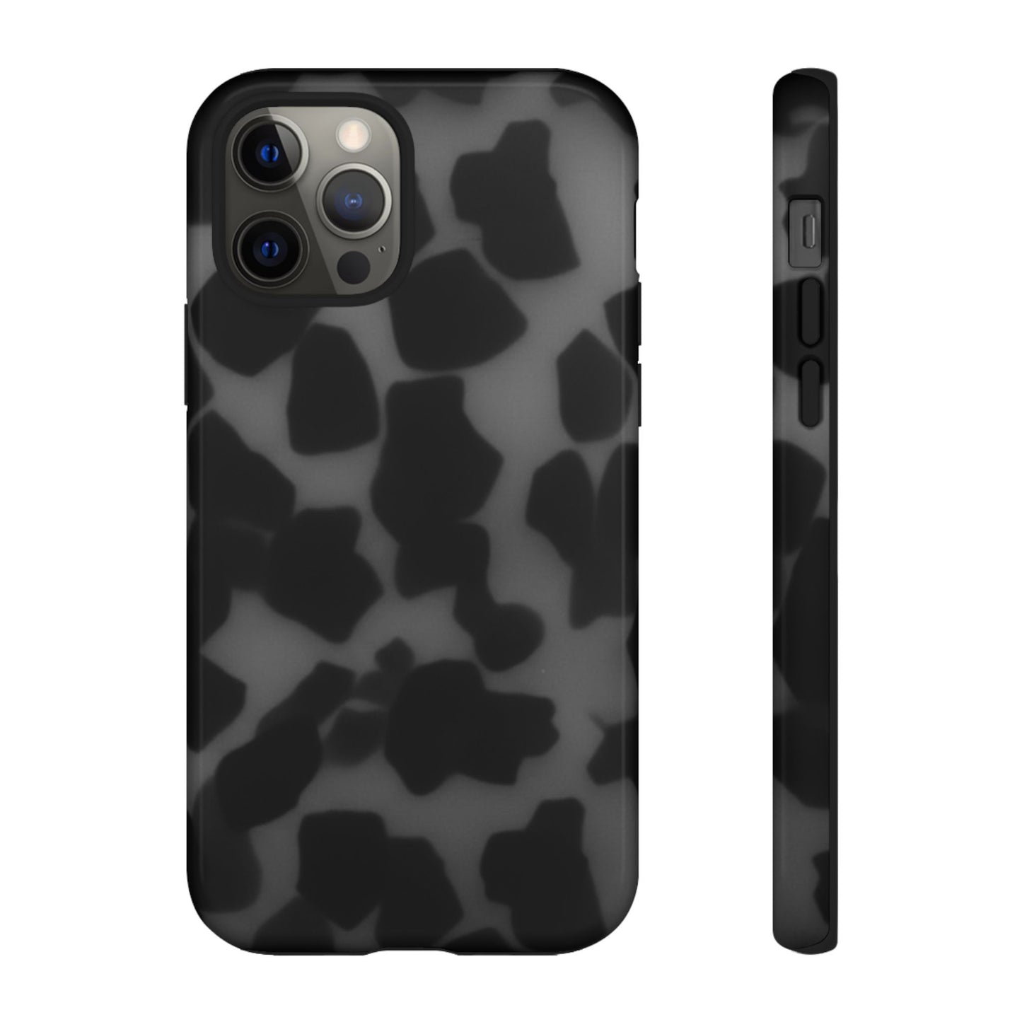 Jumbo tortoise shell Black Stylish Phone Case - Durable Protection, Trendy Design, Gift for Her, Fashion Accessories, Cow Print Phone Cover