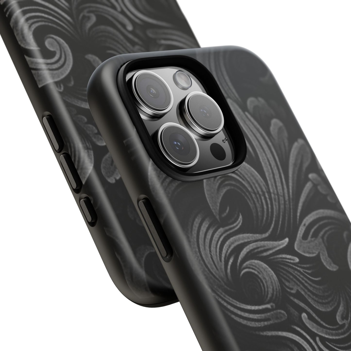Black fortune Phone Case, Tough Cases, Stylish Phone Cover, Unique Gift for Her, Phone Protection, Floral Design Case
