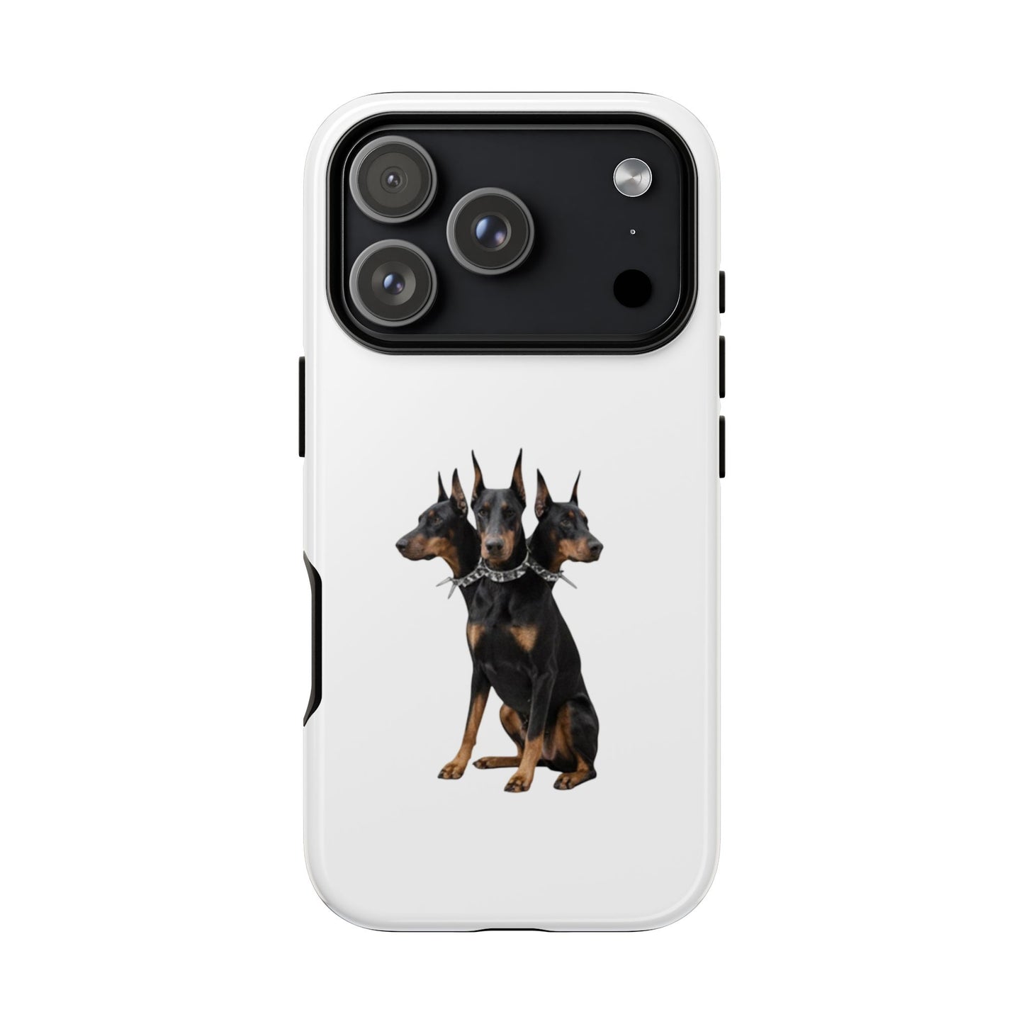 Doberman triple head tough case, Design | Perfect Gift for Dog Lovers, Pet Owners, Animal Enthusiasts, Birthdays, Christmas, Everyday Use
