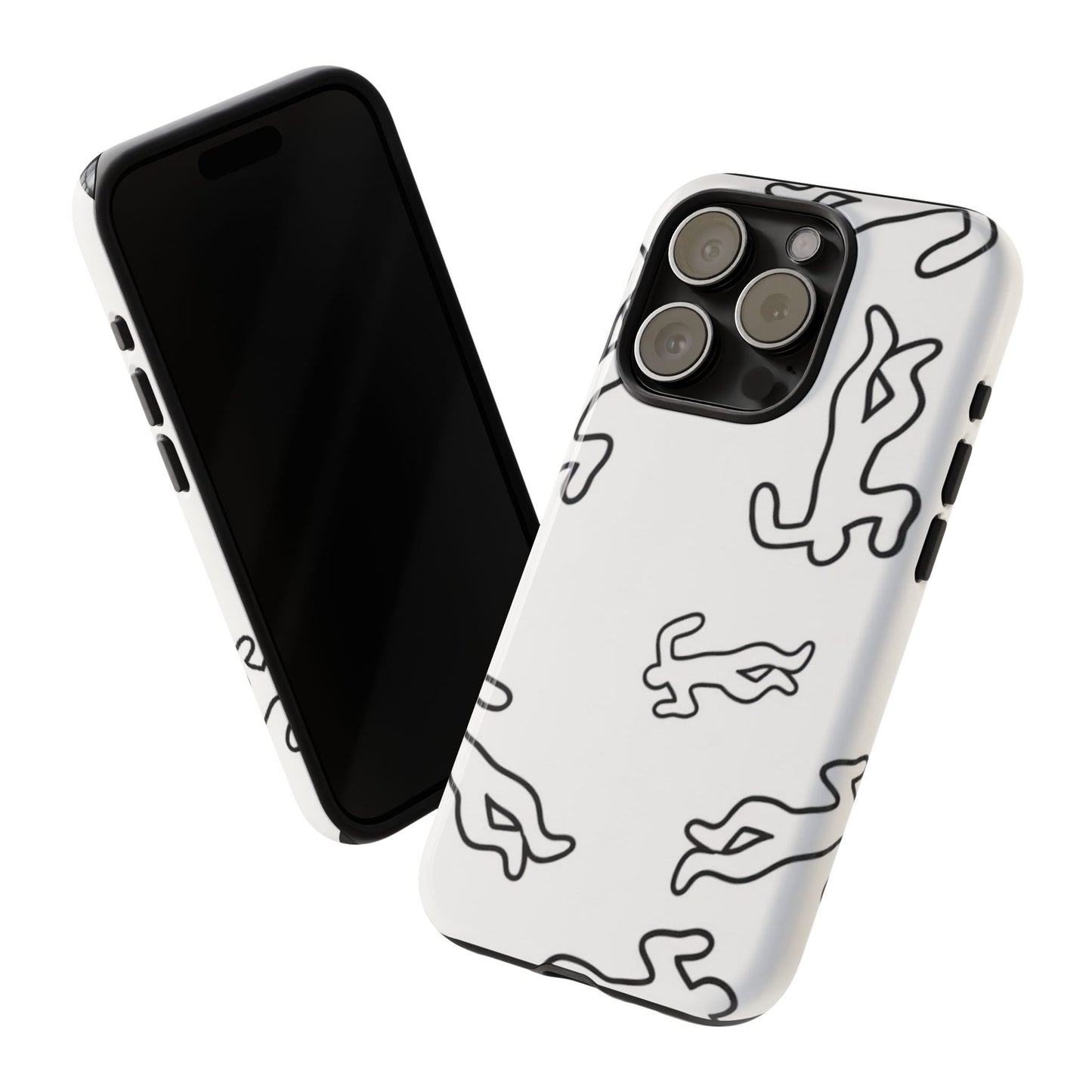 Chalk outline scene  Tough case Protectors, Trendy Cell Phone Cover, Unique Gift for Him or Her, Modern Art Accessory, Fun Design for All [...]