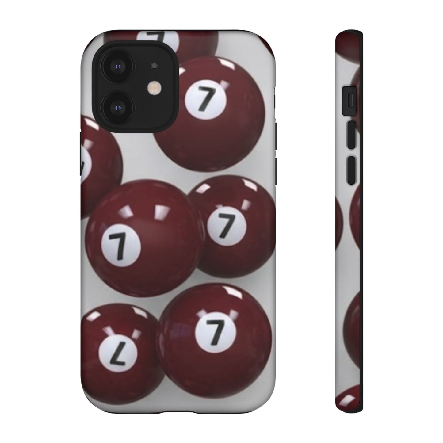 7ball red case Tough Case, scattered 7ball 8ball pool ball case matte or shiny
