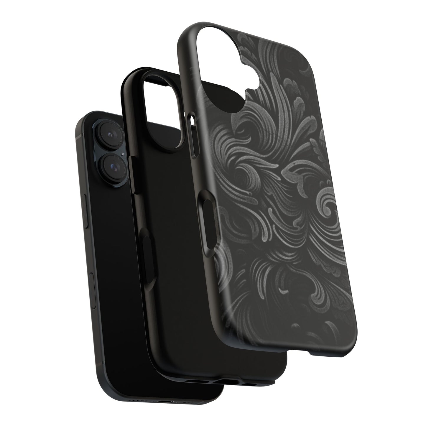 Black fortune Phone Case, Tough Cases, Stylish Phone Cover, Unique Gift for Her, Phone Protection, Floral Design Case