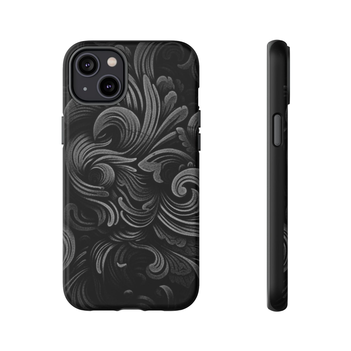 Black fortune Phone Case, Tough Cases, Stylish Phone Cover, Unique Gift for Her, Phone Protection, Floral Design Case