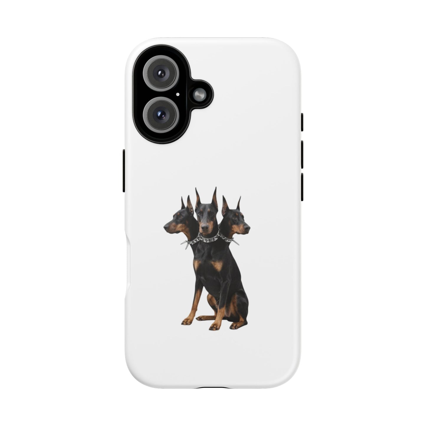 Doberman triple head tough case, Design | Perfect Gift for Dog Lovers, Pet Owners, Animal Enthusiasts, Birthdays, Christmas, Everyday Use