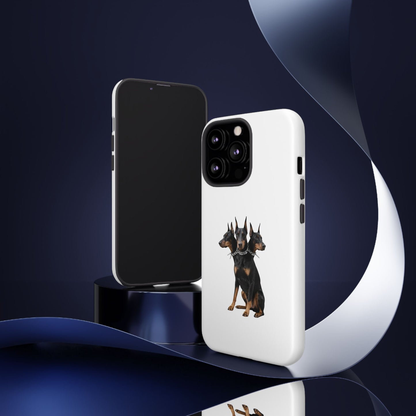 Doberman triple head tough case, Design | Perfect Gift for Dog Lovers, Pet Owners, Animal Enthusiasts, Birthdays, Christmas, Everyday Use
