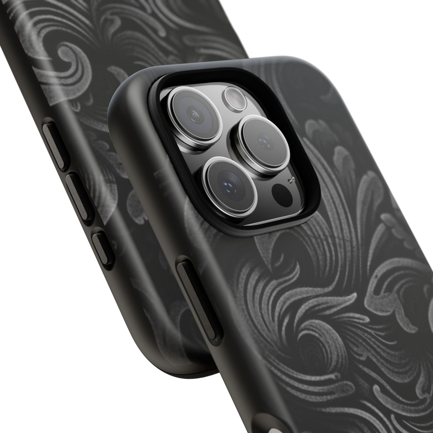 Black fortune Phone Case, Tough Cases, Stylish Phone Cover, Unique Gift for Her, Phone Protection, Floral Design Case