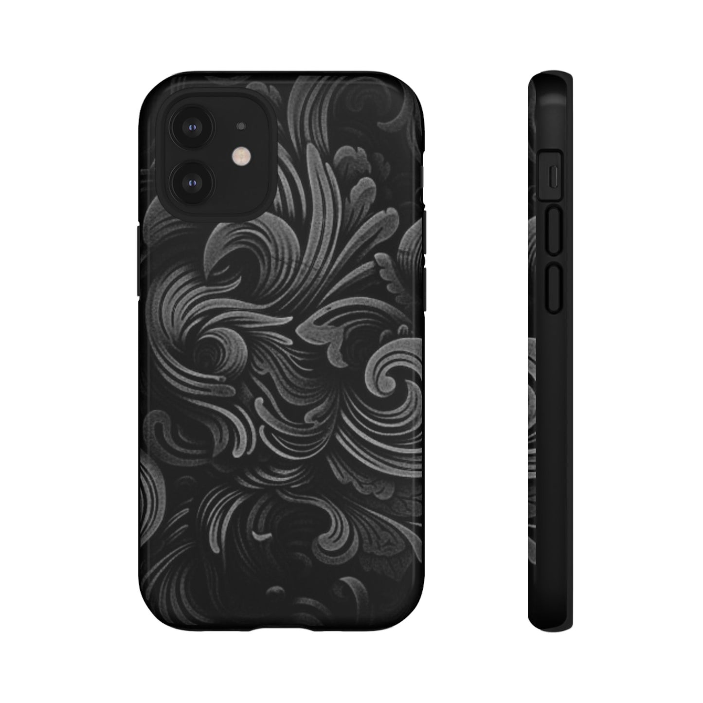 Black fortune Phone Case, Tough Cases, Stylish Phone Cover, Unique Gift for Her, Phone Protection, Floral Design Case