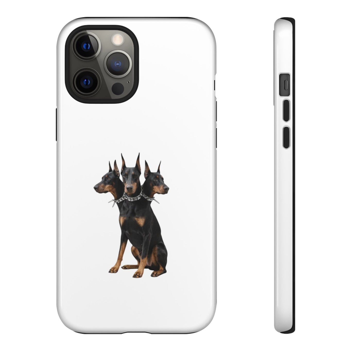 Doberman triple head tough case, Design | Perfect Gift for Dog Lovers, Pet Owners, Animal Enthusiasts, Birthdays, Christmas, Everyday Use