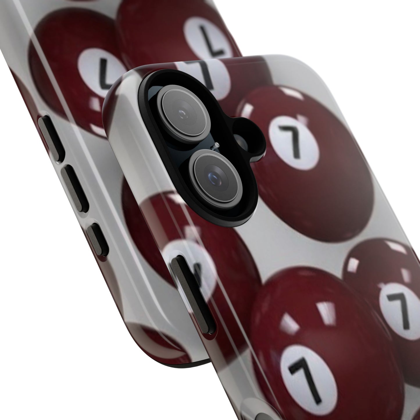 7ball red case Tough Case, scattered 7ball 8ball pool ball case matte or shiny