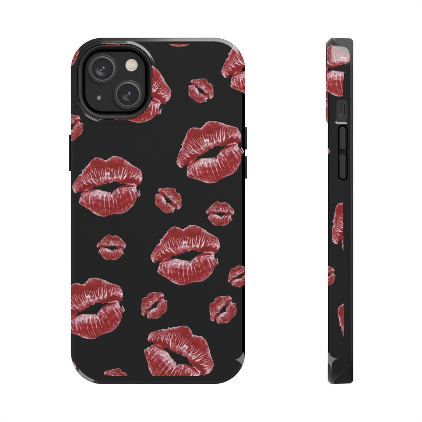 Kiss-Print Tough Phone Cases | Glamorous Protection, Unique Gift, Trendy Accessory, Valentine's Day, Stylish Gift for Her