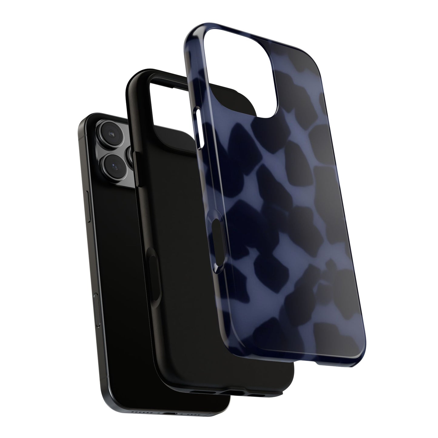 Jumbo Tortoise shell Navy Tuff Phone Case, Tough Cases with Sleek Modern Design for Protection, Gift for Tech Enthusiasts, Perfect for Any Occasion