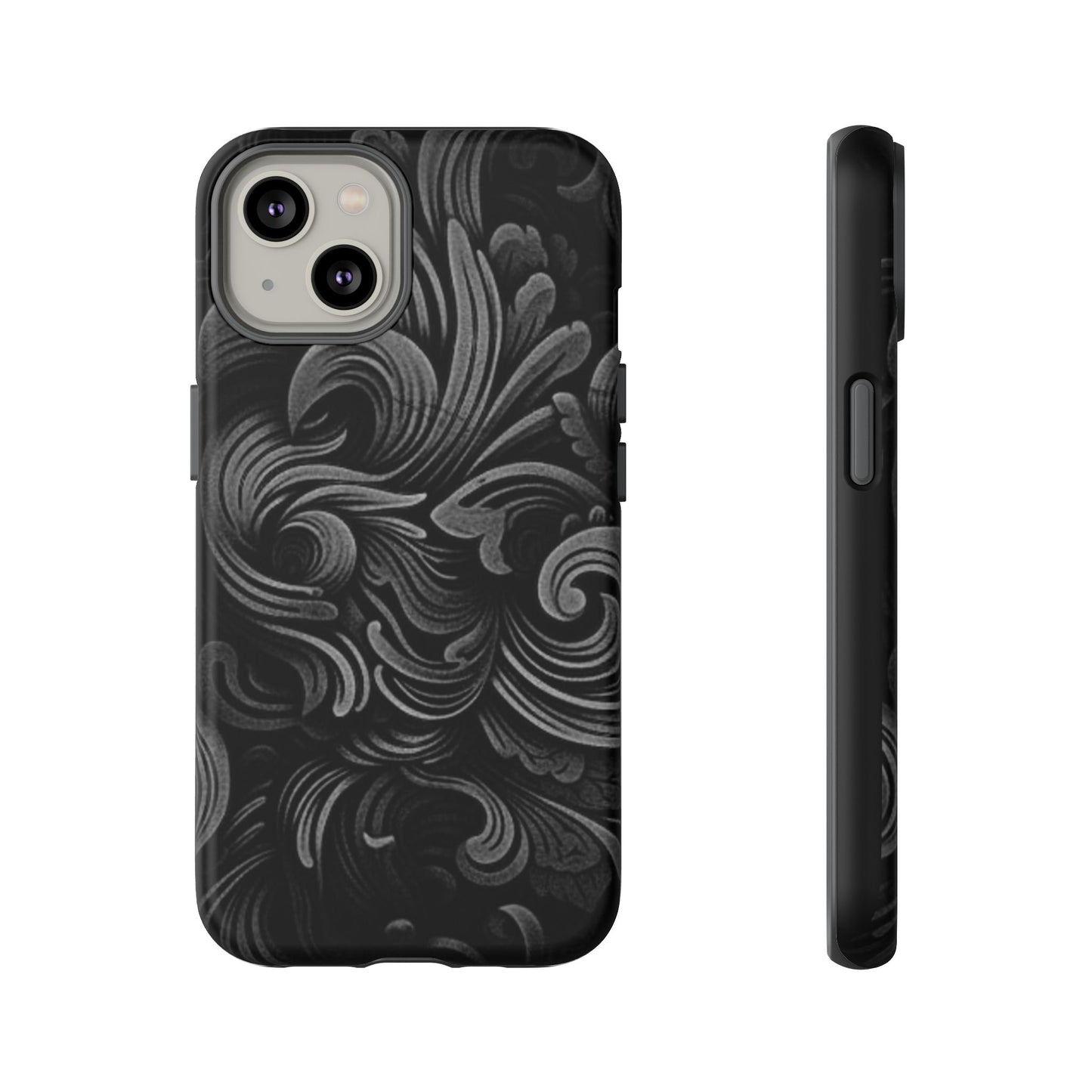 Black fortune Phone Case, Tough Cases, Stylish Phone Cover, Unique Gift for Her, Phone Protection, Floral Design Case