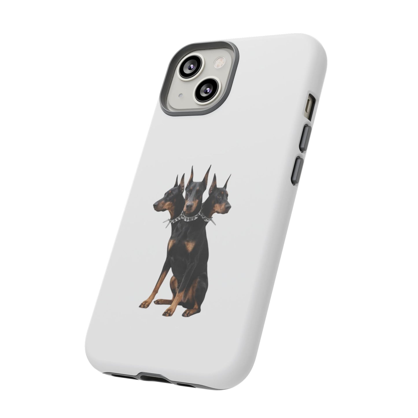 Doberman triple head tough case, Design | Perfect Gift for Dog Lovers, Pet Owners, Animal Enthusiasts, Birthdays, Christmas, Everyday Use