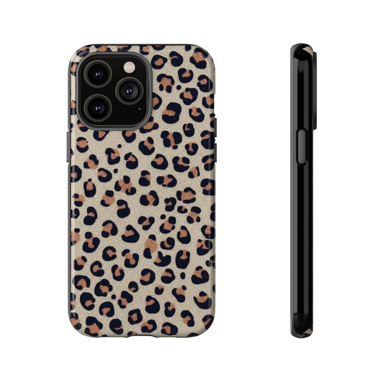 Leopard glitter Stylish Phone Case - Tough Cases with Chic Leopard Print Design, Animal Print Case, Trendy Cell Cover, Gifts for Her, Fashionable Tech [...]