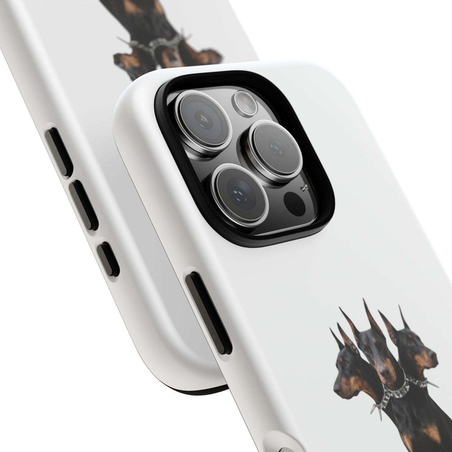 Doberman triple head tough case, Design | Perfect Gift for Dog Lovers, Pet Owners, Animal Enthusiasts, Birthdays, Christmas, Everyday Use