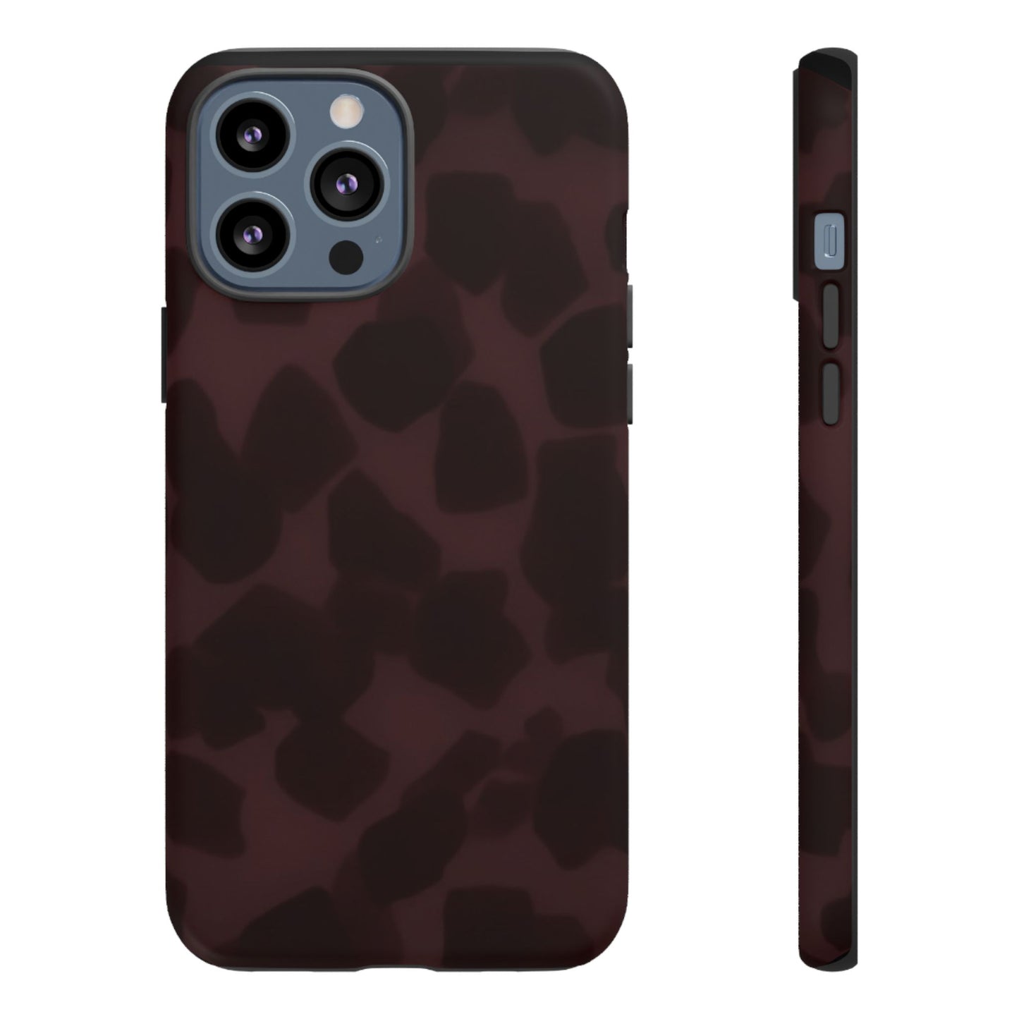 Maroon Jumbo Tortoise shell Stylish Phone Cases, Durable Phone Cover, Cheetah Print Case, Trendy Mobile Accessories, Unique Gift Ideas