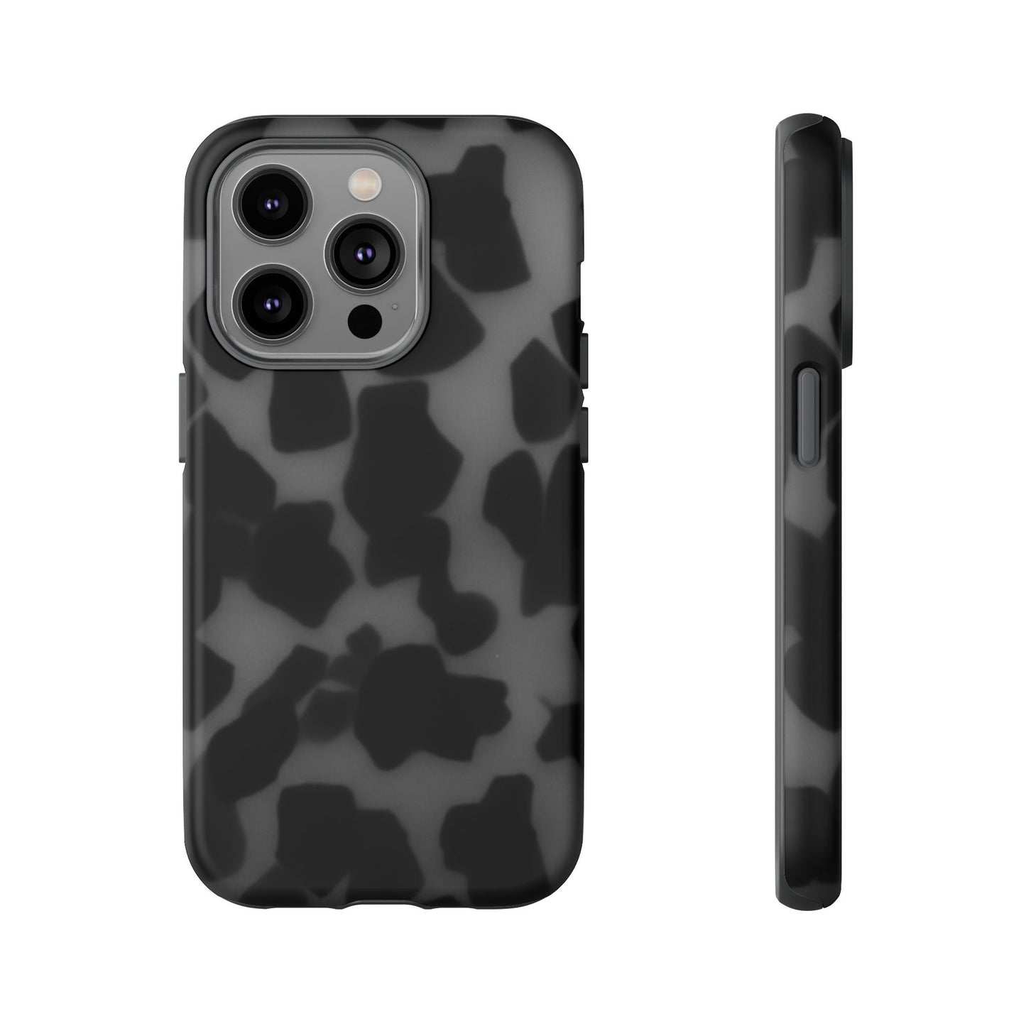 Jumbo tortoise shell Black Stylish Phone Case - Durable Protection, Trendy Design, Gift for Her, Fashion Accessories, Cow Print Phone Cover