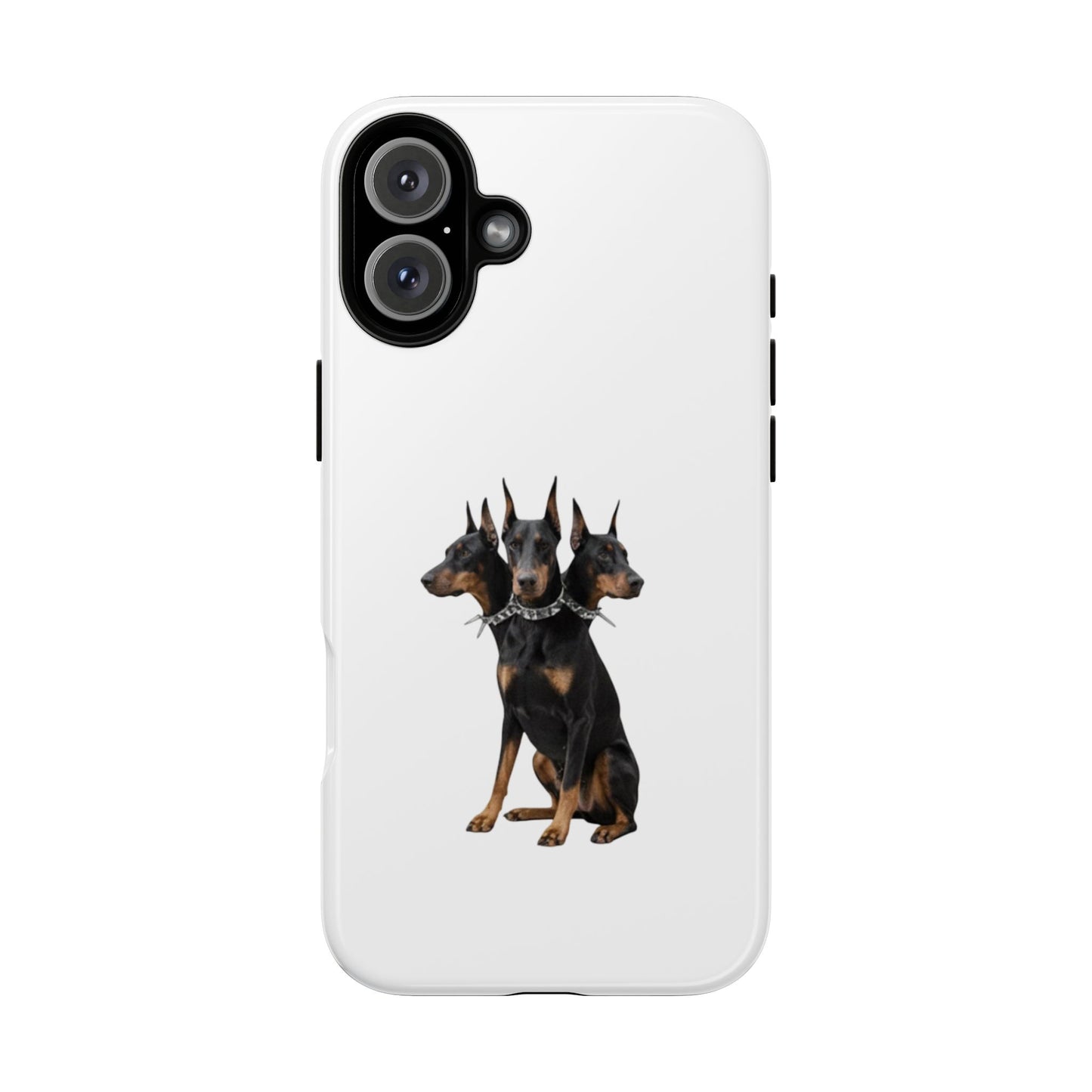 Doberman triple head tough case, Design | Perfect Gift for Dog Lovers, Pet Owners, Animal Enthusiasts, Birthdays, Christmas, Everyday Use