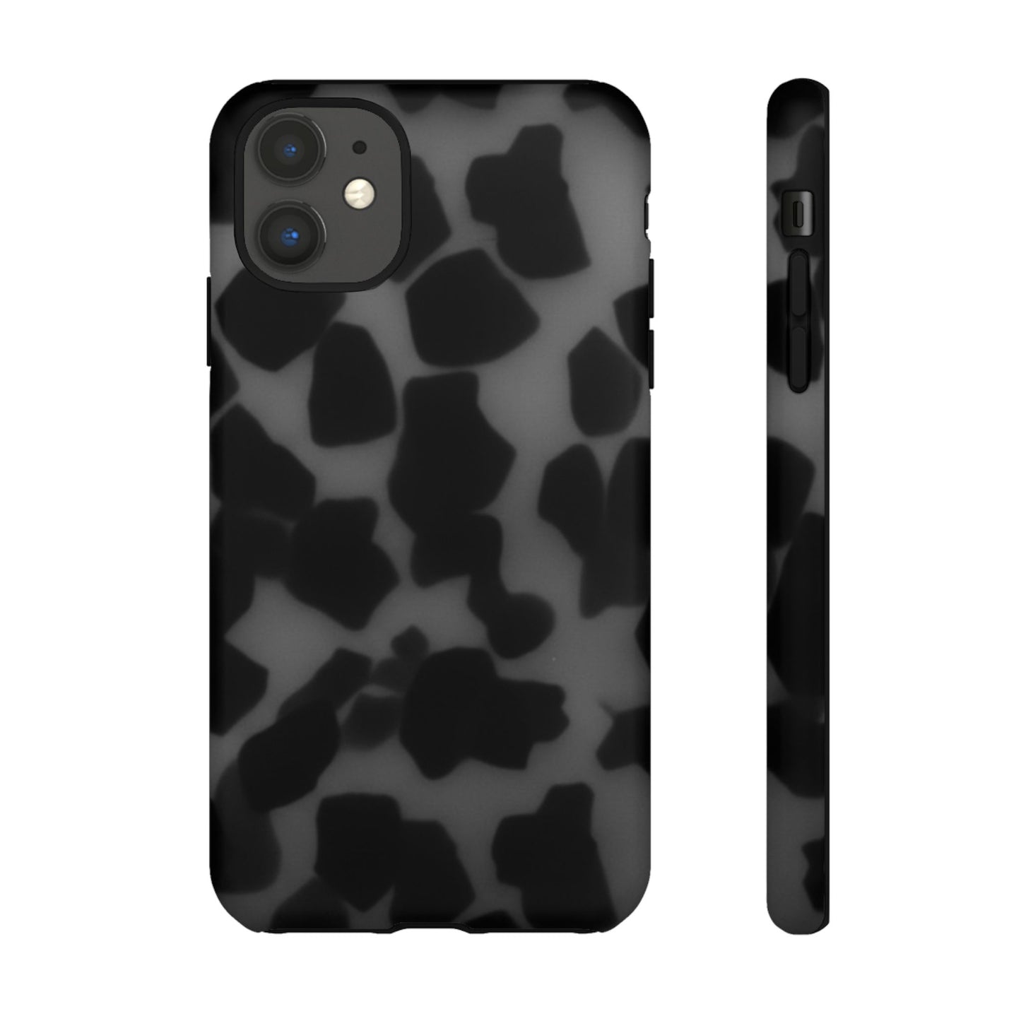 Jumbo tortoise shell Black Stylish Phone Case - Durable Protection, Trendy Design, Gift for Her, Fashion Accessories, Cow Print Phone Cover