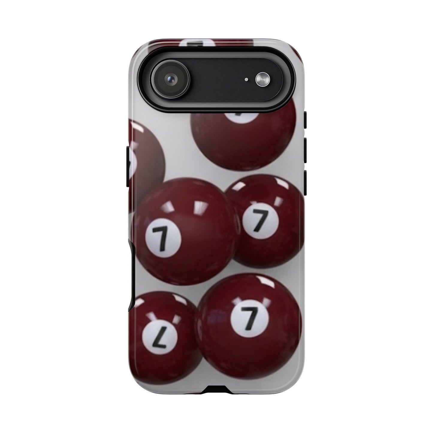 7ball red case Tough Case, scattered 7ball 8ball pool ball case matte or shiny