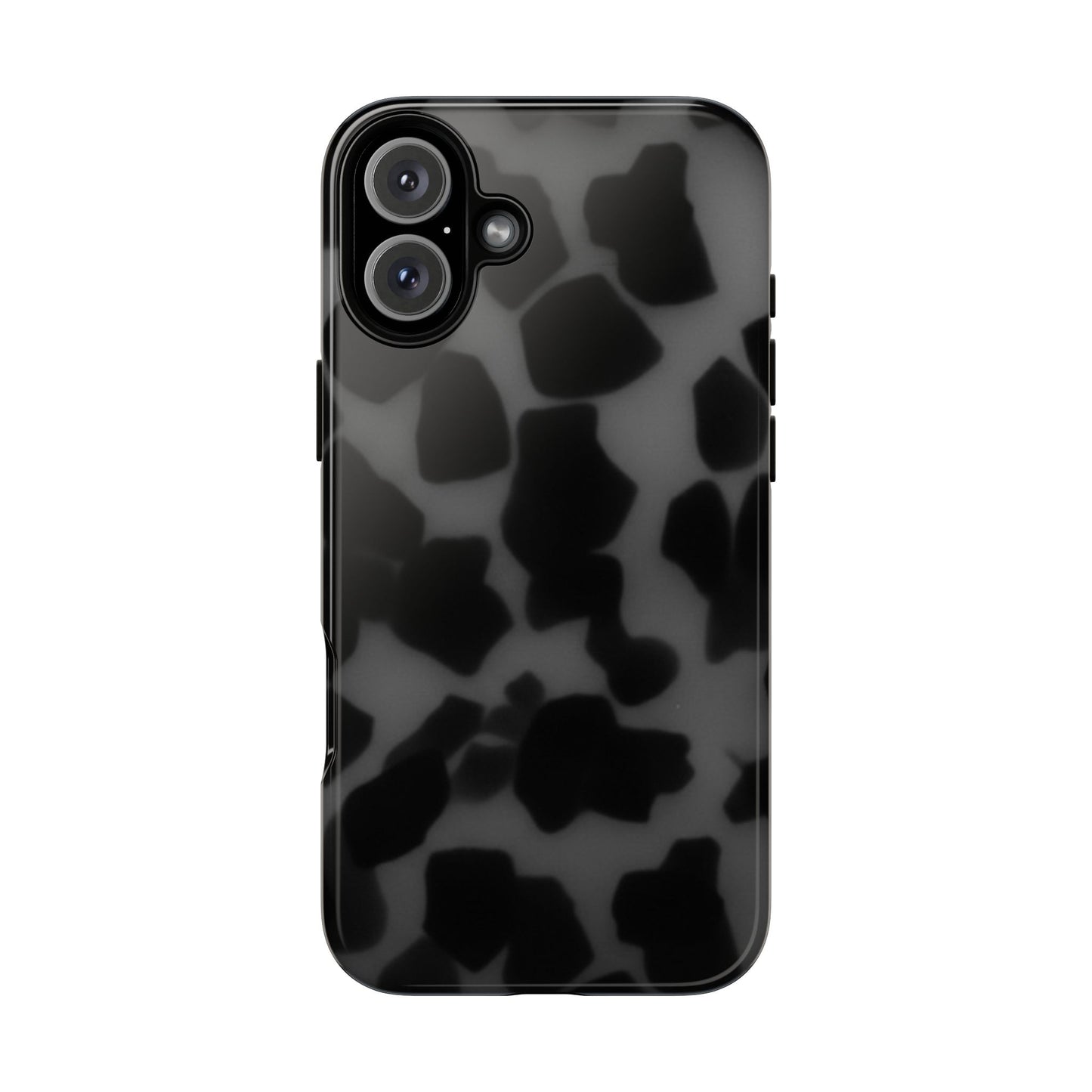 Jumbo tortoise shell Black Stylish Phone Case - Durable Protection, Trendy Design, Gift for Her, Fashion Accessories, Cow Print Phone Cover