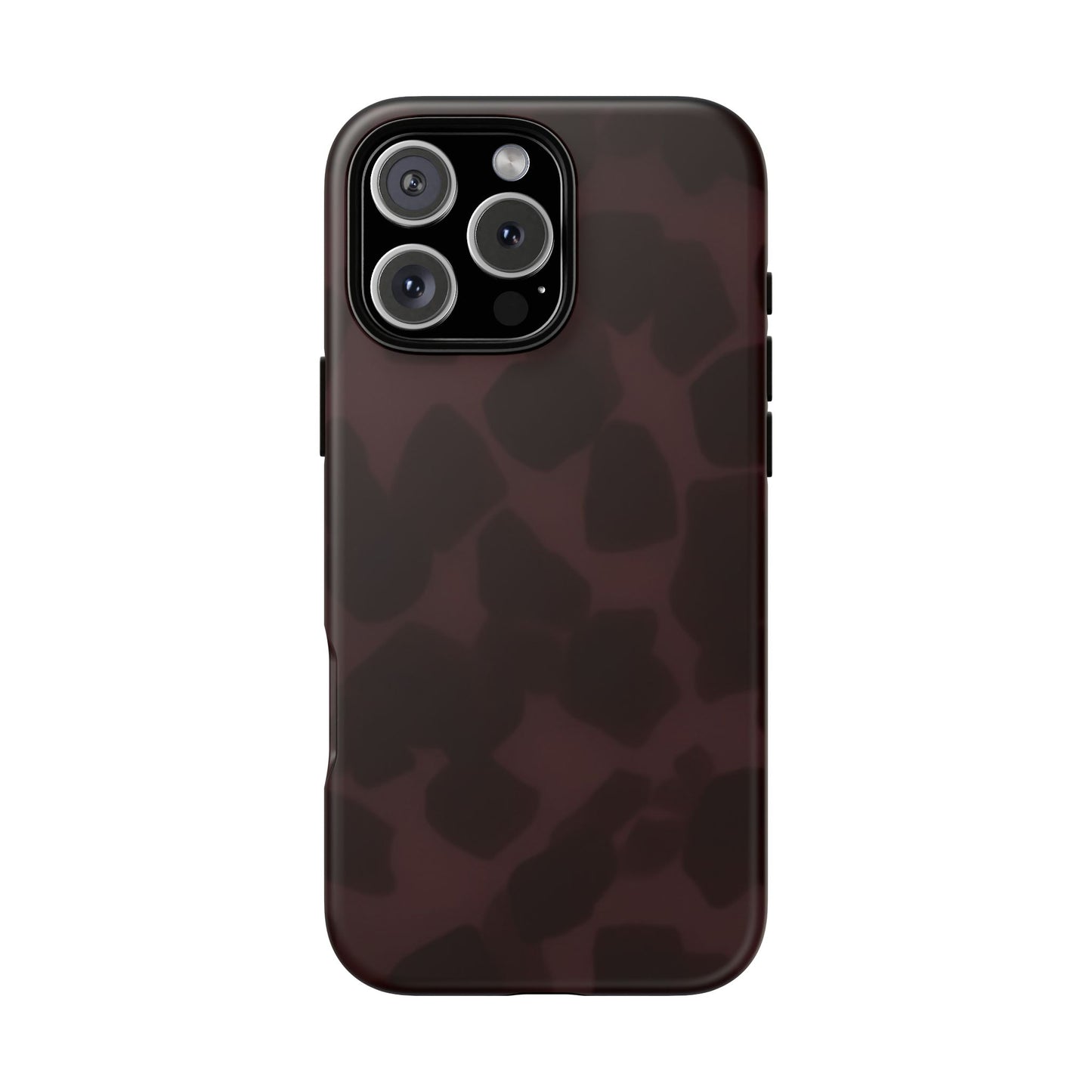 Maroon Jumbo Tortoise shell Stylish Phone Cases, Durable Phone Cover, Cheetah Print Case, Trendy Mobile Accessories, Unique Gift Ideas