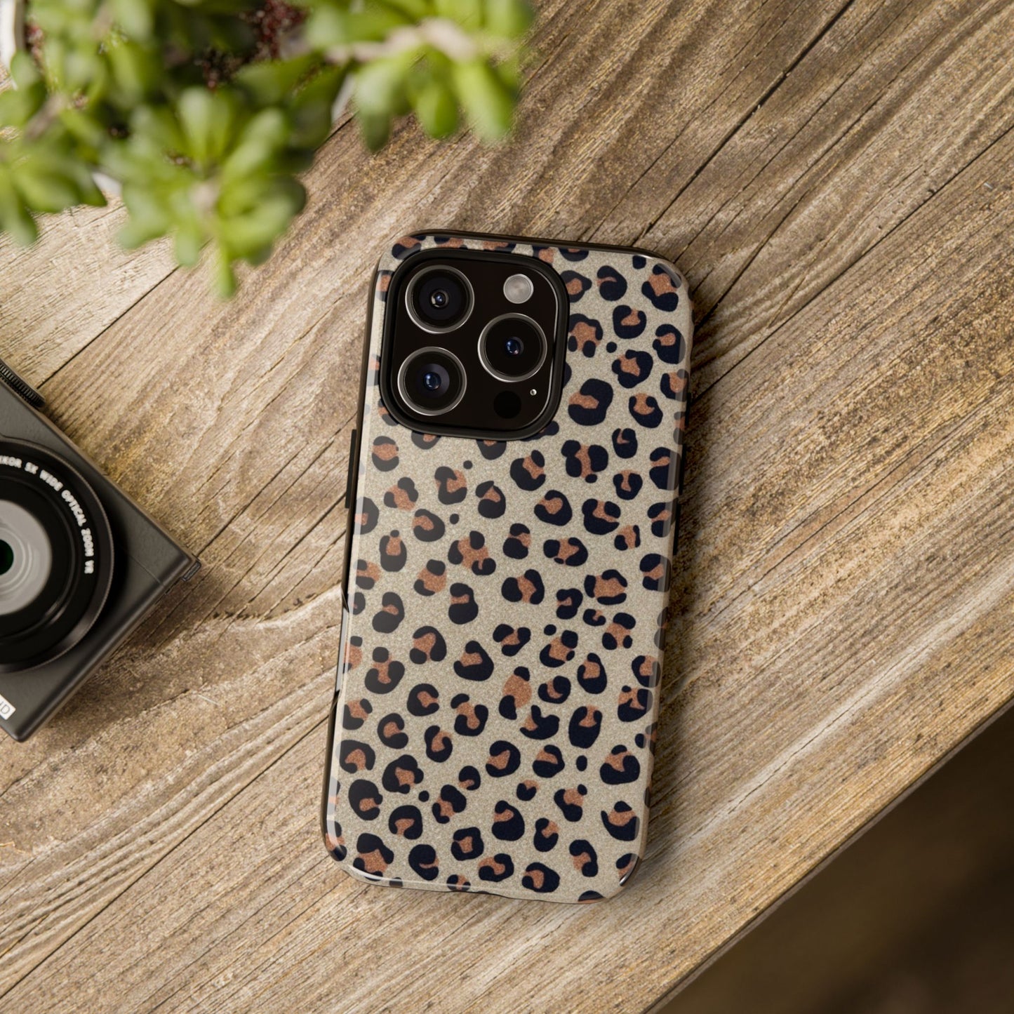 Leopard glitter Stylish Phone Case - Tough Cases with Chic Leopard Print Design, Animal Print Case, Trendy Cell Cover, Gifts for Her, Fashionable Tech [...]