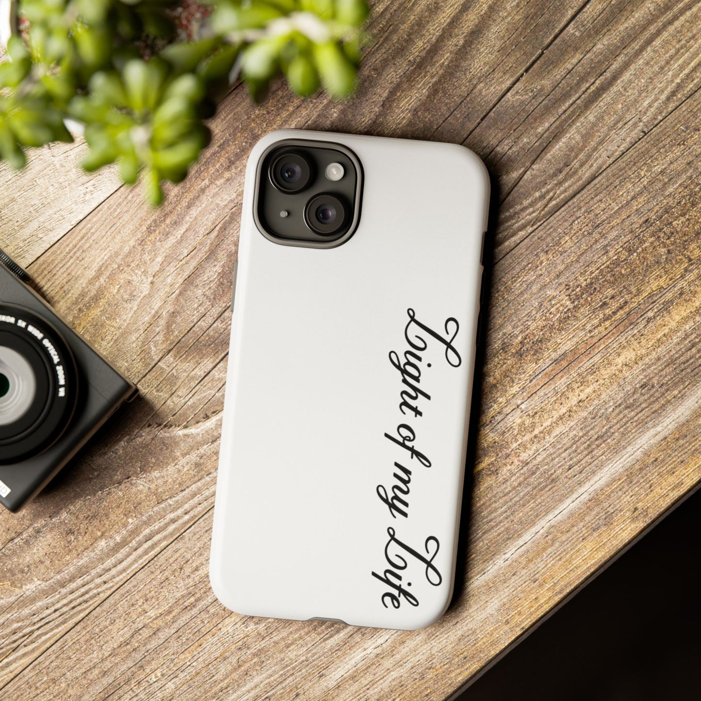 Light if my life white Tough Cases, gifts for Him, her , gift iPhone phone case, thought case 2 layer case