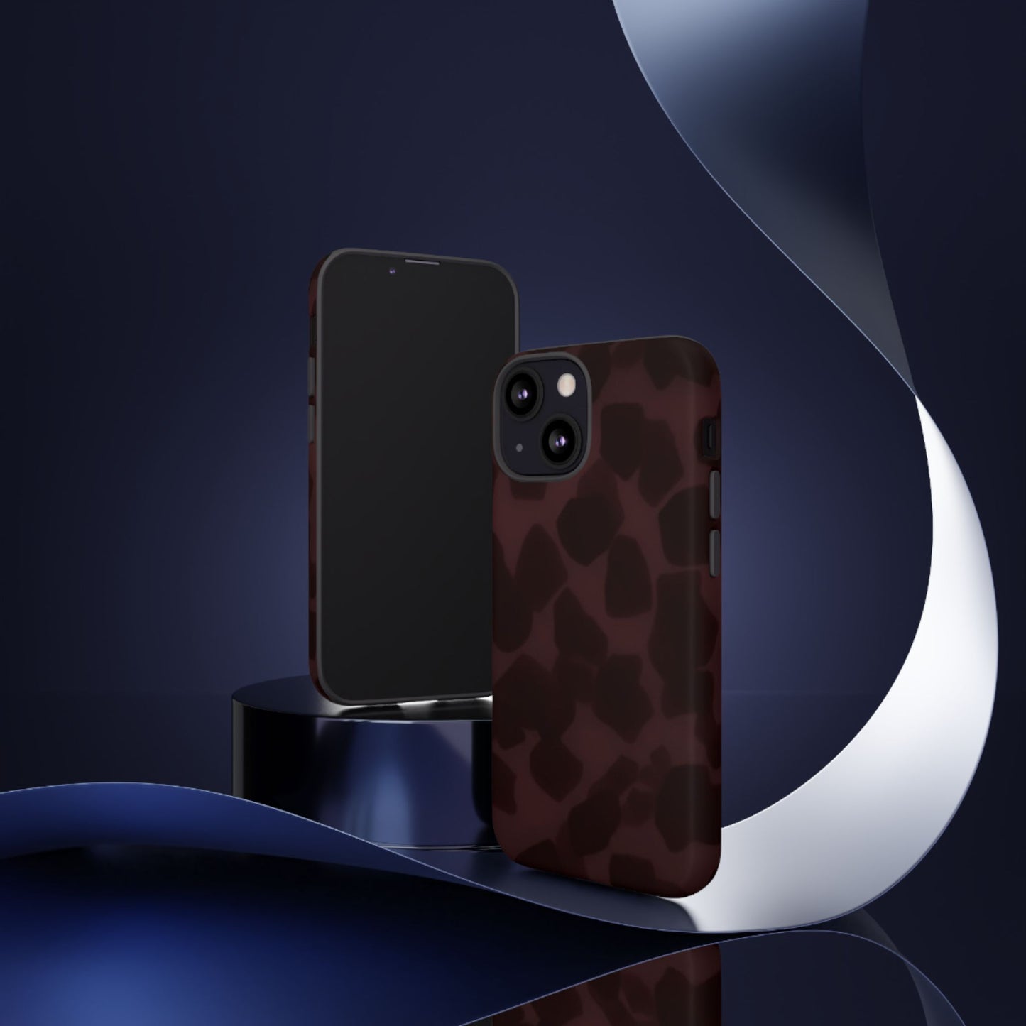 Maroon Jumbo Tortoise shell Stylish Phone Cases, Durable Phone Cover, Cheetah Print Case, Trendy Mobile Accessories, Unique Gift Ideas