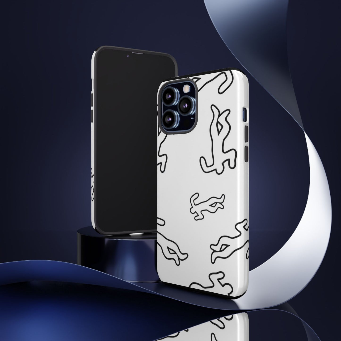 Chalk outline scene  Tough case Protectors, Trendy Cell Phone Cover, Unique Gift for Him or Her, Modern Art Accessory, Fun Design for All [...]