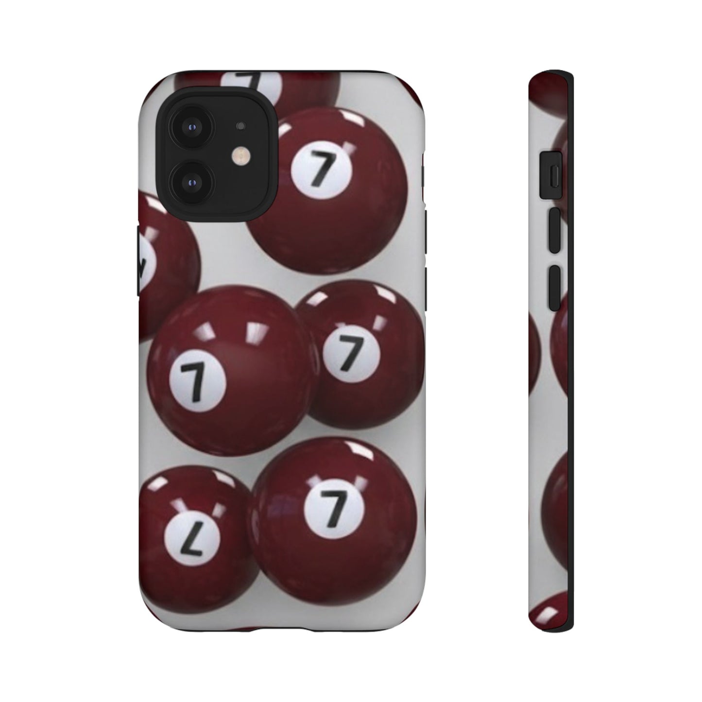 7ball red case Tough Case, scattered 7ball 8ball pool ball case matte or shiny