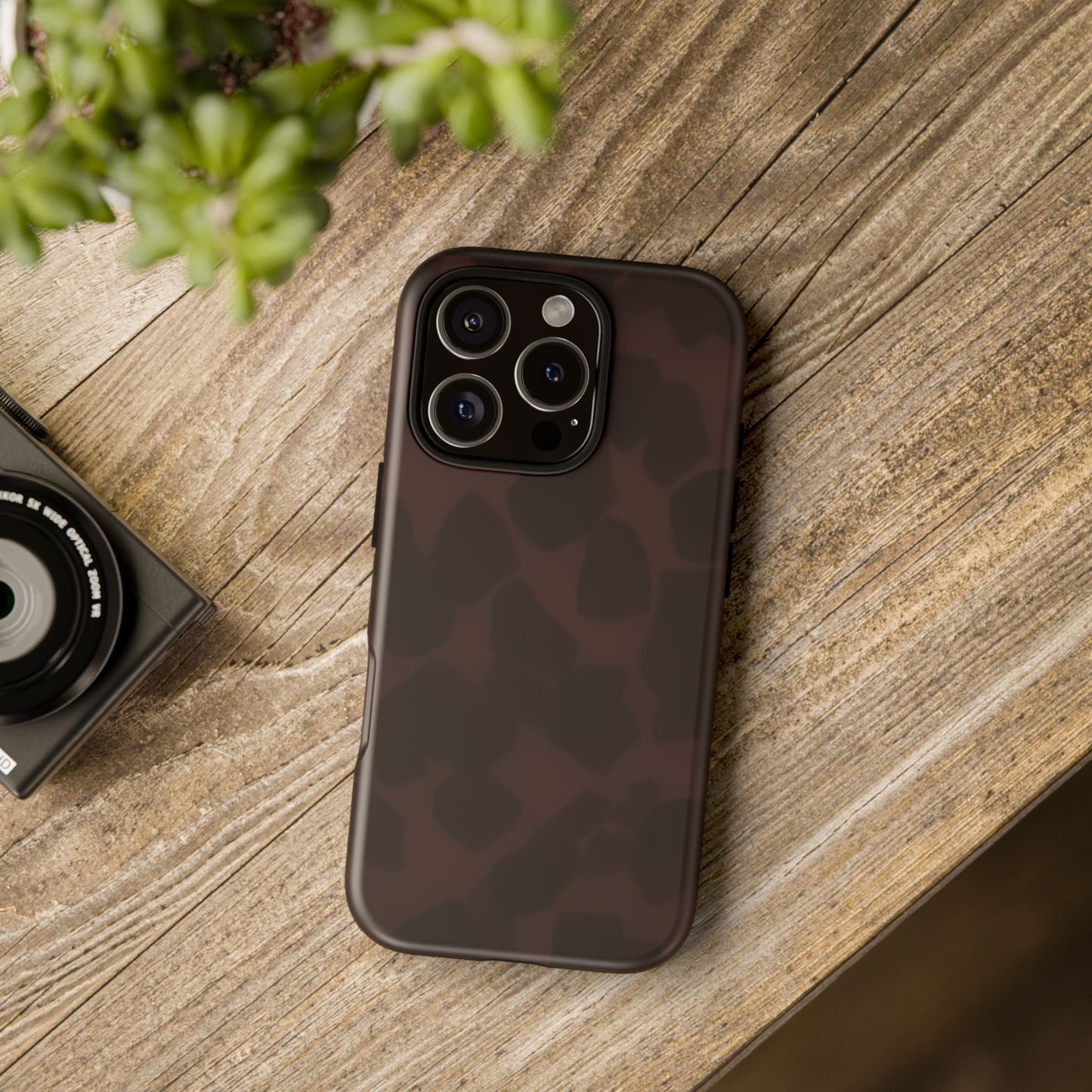Maroon Jumbo Tortoise shell Stylish Phone Cases, Durable Phone Cover, Cheetah Print Case, Trendy Mobile Accessories, Unique Gift Ideas