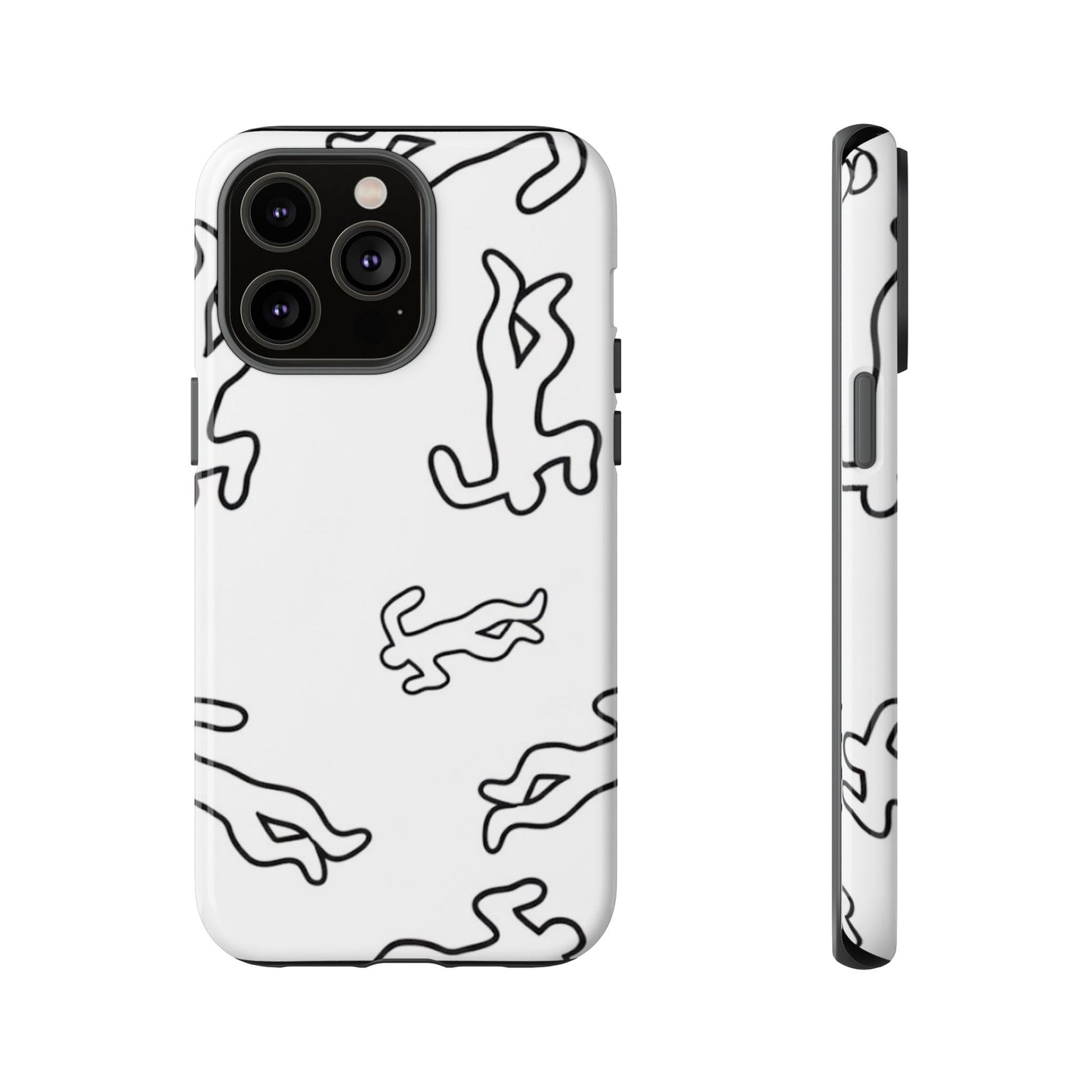 Chalk outline scene  Tough case Protectors, Trendy Cell Phone Cover, Unique Gift for Him or Her, Modern Art Accessory, Fun Design for All [...]