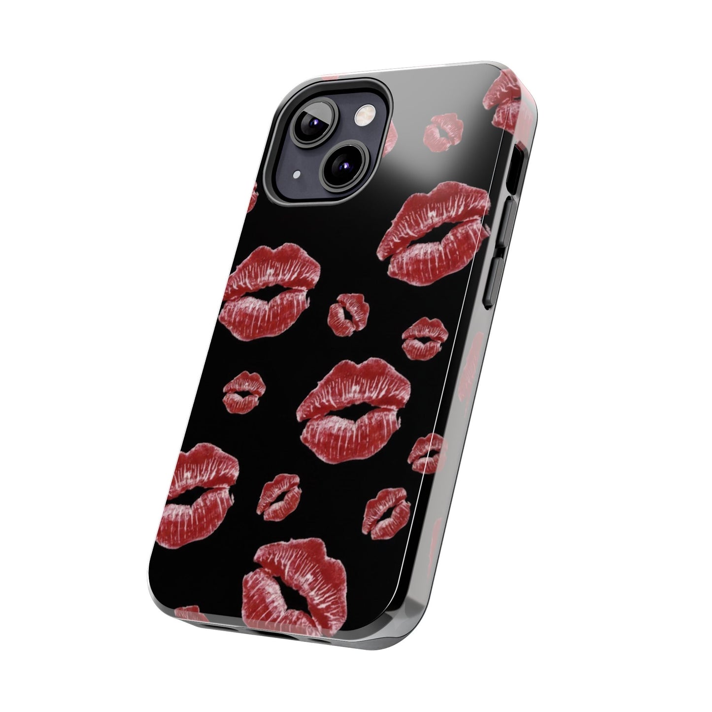 Kiss-Print Tough Phone Cases | Glamorous Protection, Unique Gift, Trendy Accessory, Valentine's Day, Stylish Gift for Her