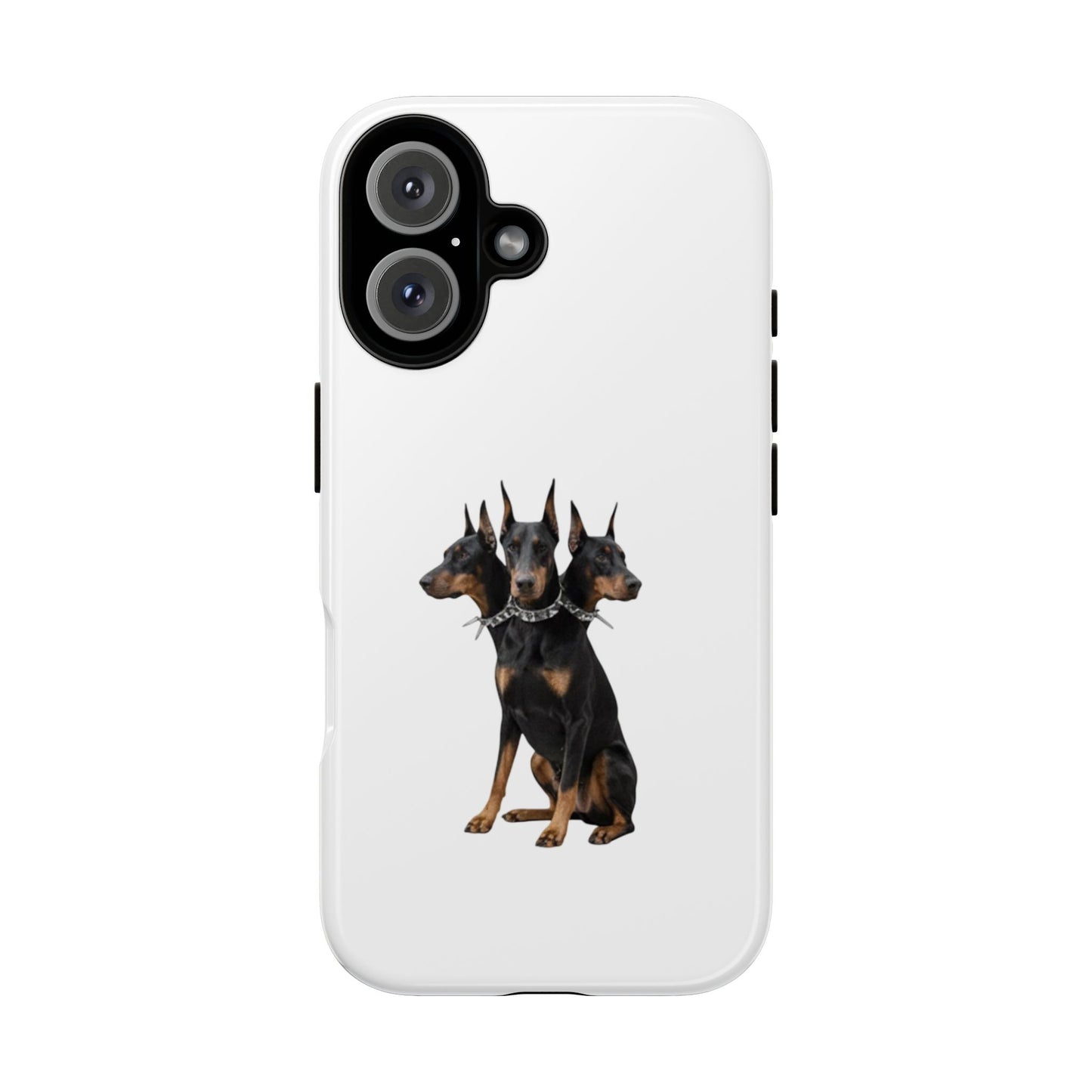 Doberman triple head tough case, Design | Perfect Gift for Dog Lovers, Pet Owners, Animal Enthusiasts, Birthdays, Christmas, Everyday Use