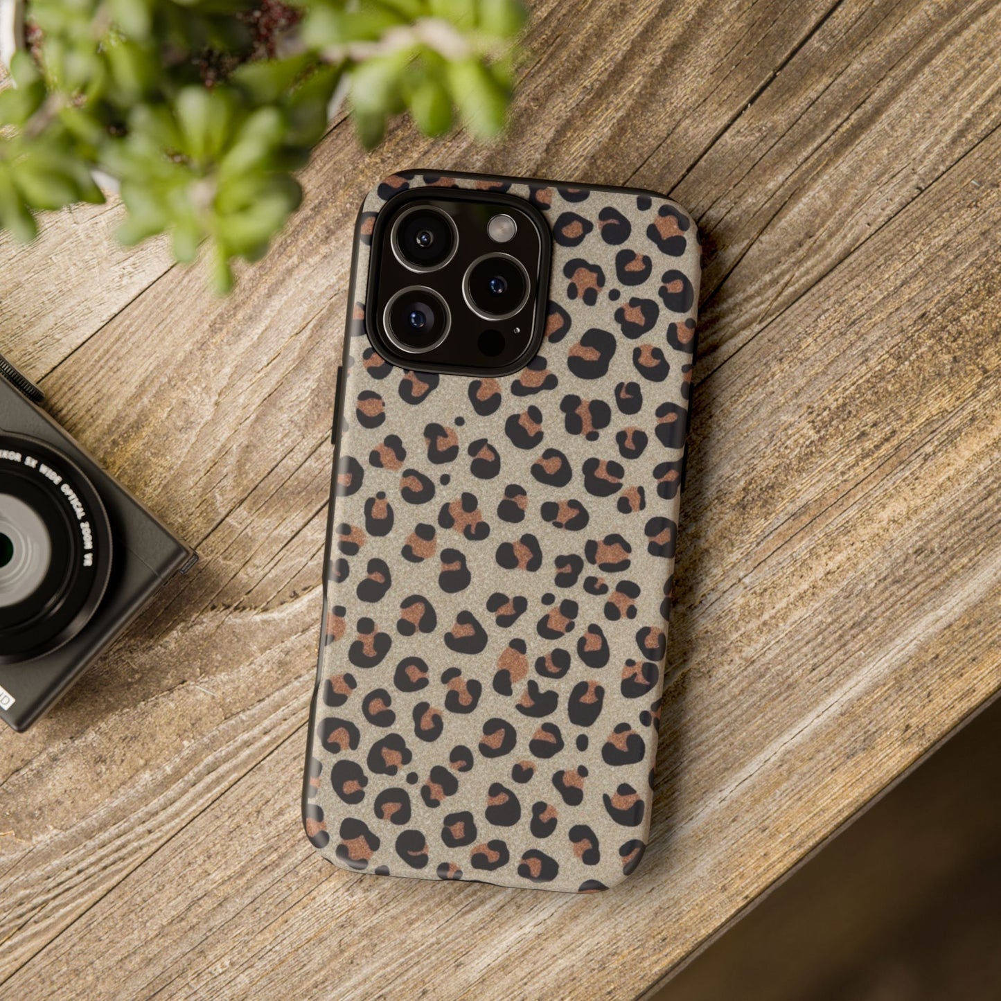 Leopard glitter Stylish Phone Case - Tough Cases with Chic Leopard Print Design, Animal Print Case, Trendy Cell Cover, Gifts for Her, Fashionable Tech [...]