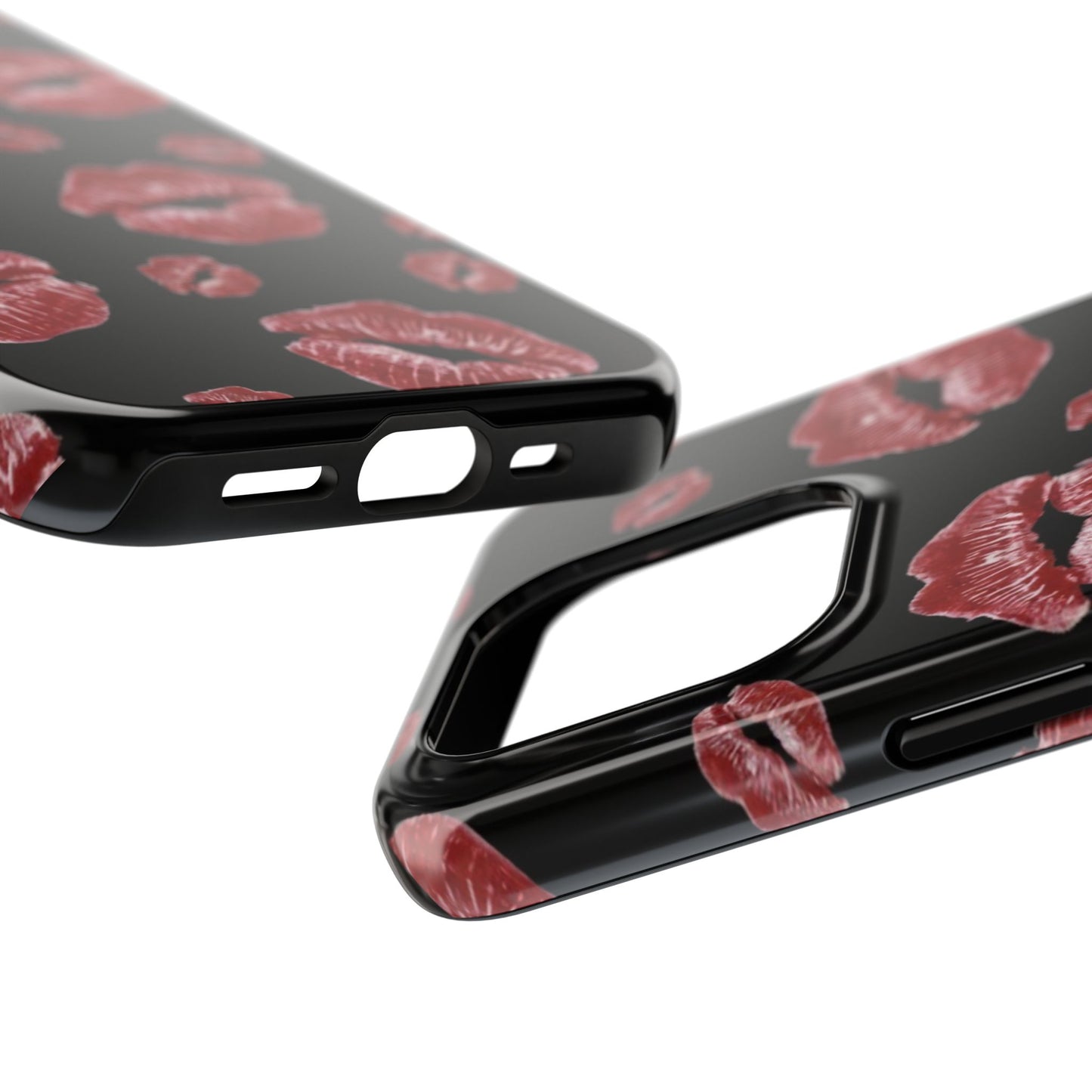 Kiss-Print Tough Phone Cases | Glamorous Protection, Unique Gift, Trendy Accessory, Valentine's Day, Stylish Gift for Her