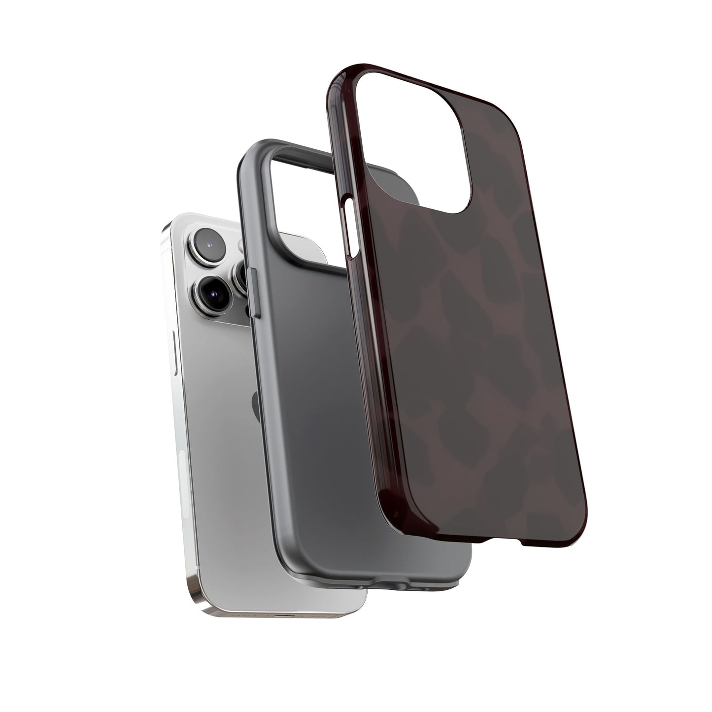 Maroon Jumbo Tortoise shell Stylish Phone Cases, Durable Phone Cover, Cheetah Print Case, Trendy Mobile Accessories, Unique Gift Ideas