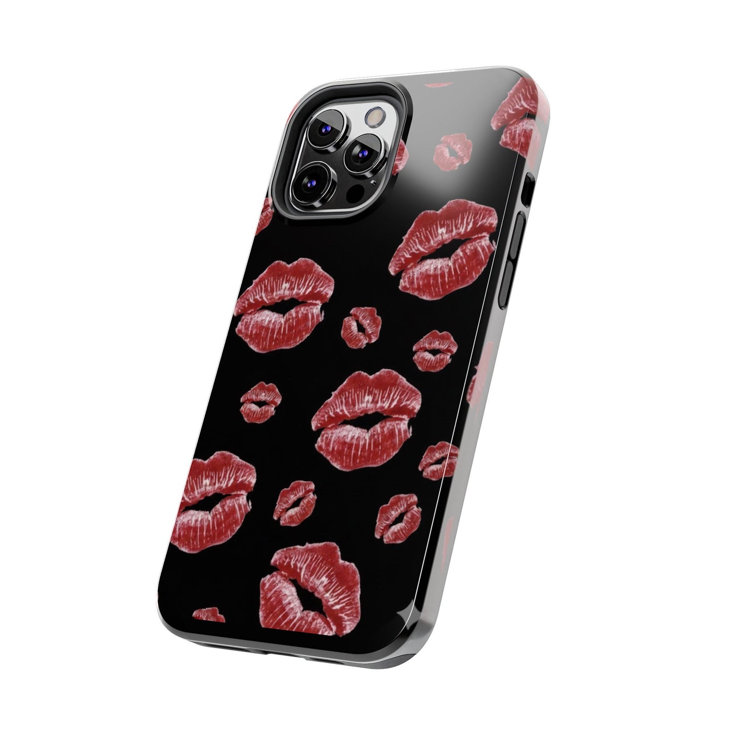 Kiss-Print Tough Phone Cases | Glamorous Protection, Unique Gift, Trendy Accessory, Valentine's Day, Stylish Gift for Her