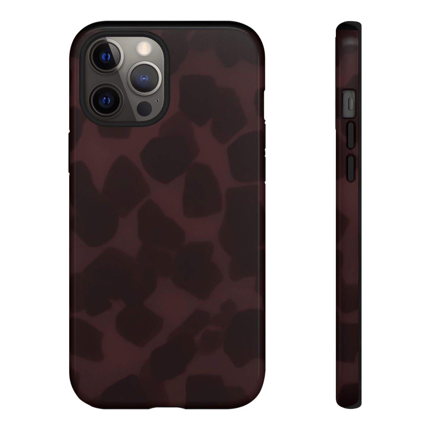 Maroon Jumbo Tortoise shell Stylish Phone Cases, Durable Phone Cover, Cheetah Print Case, Trendy Mobile Accessories, Unique Gift Ideas